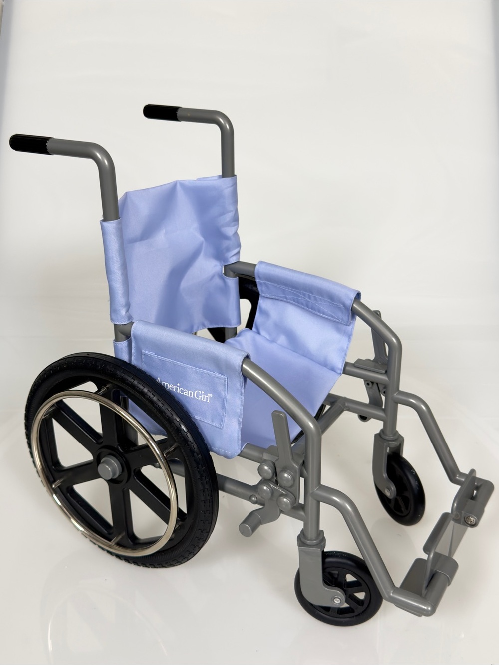 American Girl Doll Wheelchair Gray & Light Blue 18” Doll Accessory Retired